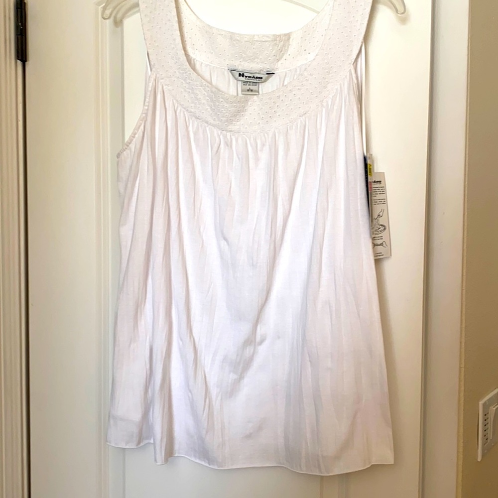 Nygard Collection Eyelet neck Sleeveless Top